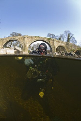 Mark in the river Lune. Cumbria. D200, 10.5mm. by Derek Haslam 